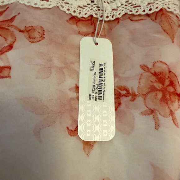 Charming Charlie Pink Floral Lace Cover-up - Picture 4 of 5